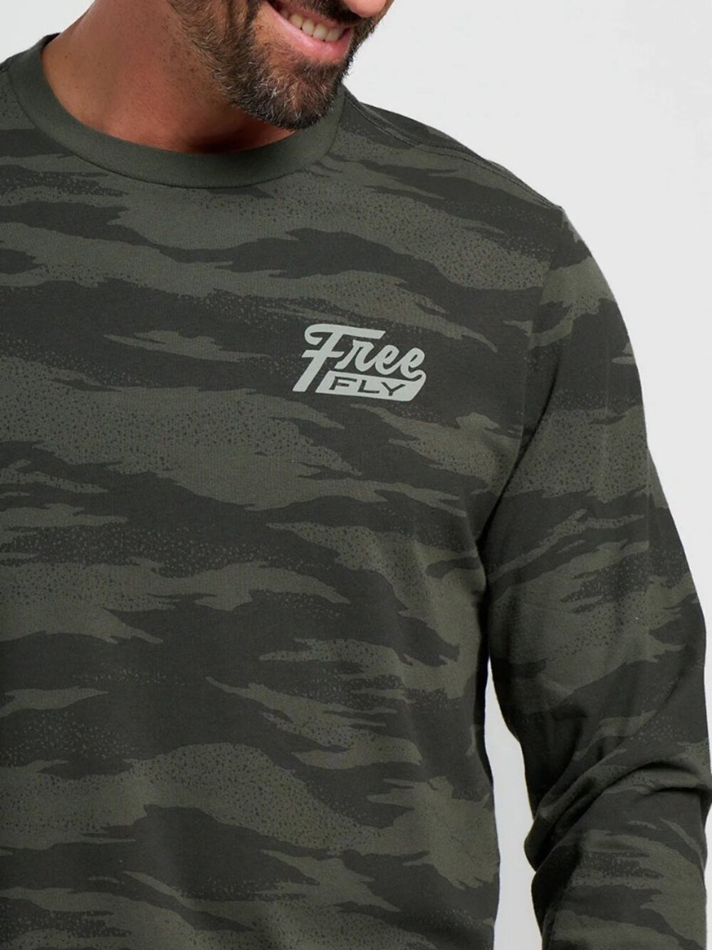 Free Fly Men's Hydro Mist Camo Long Sleeve Shirt Size Small  & Large NWT